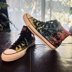 New Converse Chuck Taylor Pro Wasabi Black Skull Mushroom Shoes Men:10 Women:12